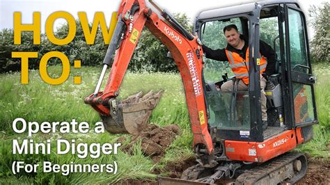 how to lift mini excavator|mini excavator controls run through.